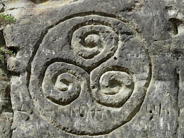 stone with ancient carving